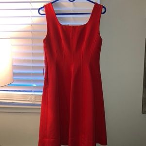 Dress barn salmon colored skater dress size 2